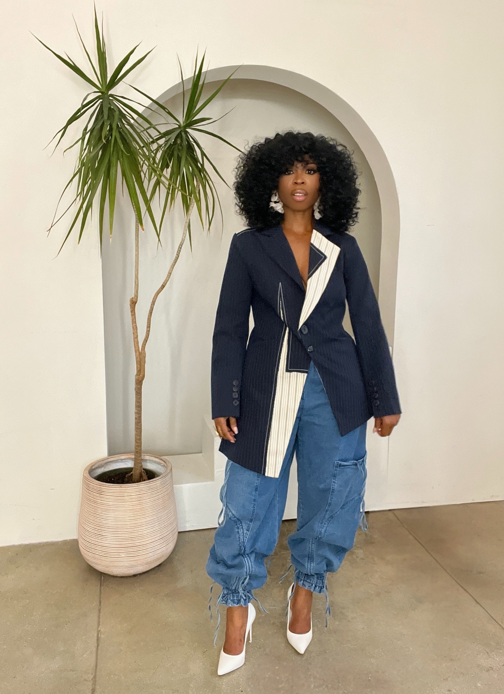 Abel Pinstriped Blazer