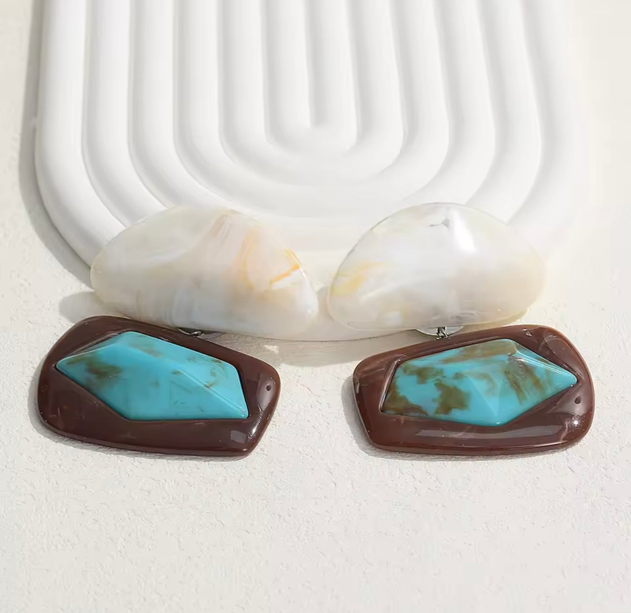 Twi Earrings in Blue