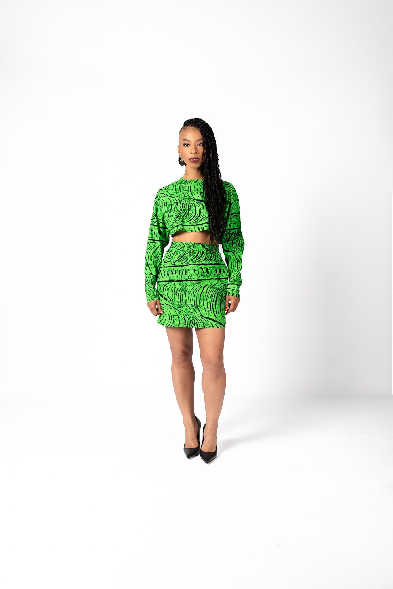 nola mini dress African Print Envi Asymetrical Skirt for Women