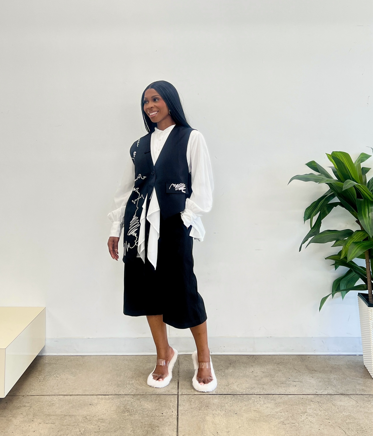 Sia Irregular Vest