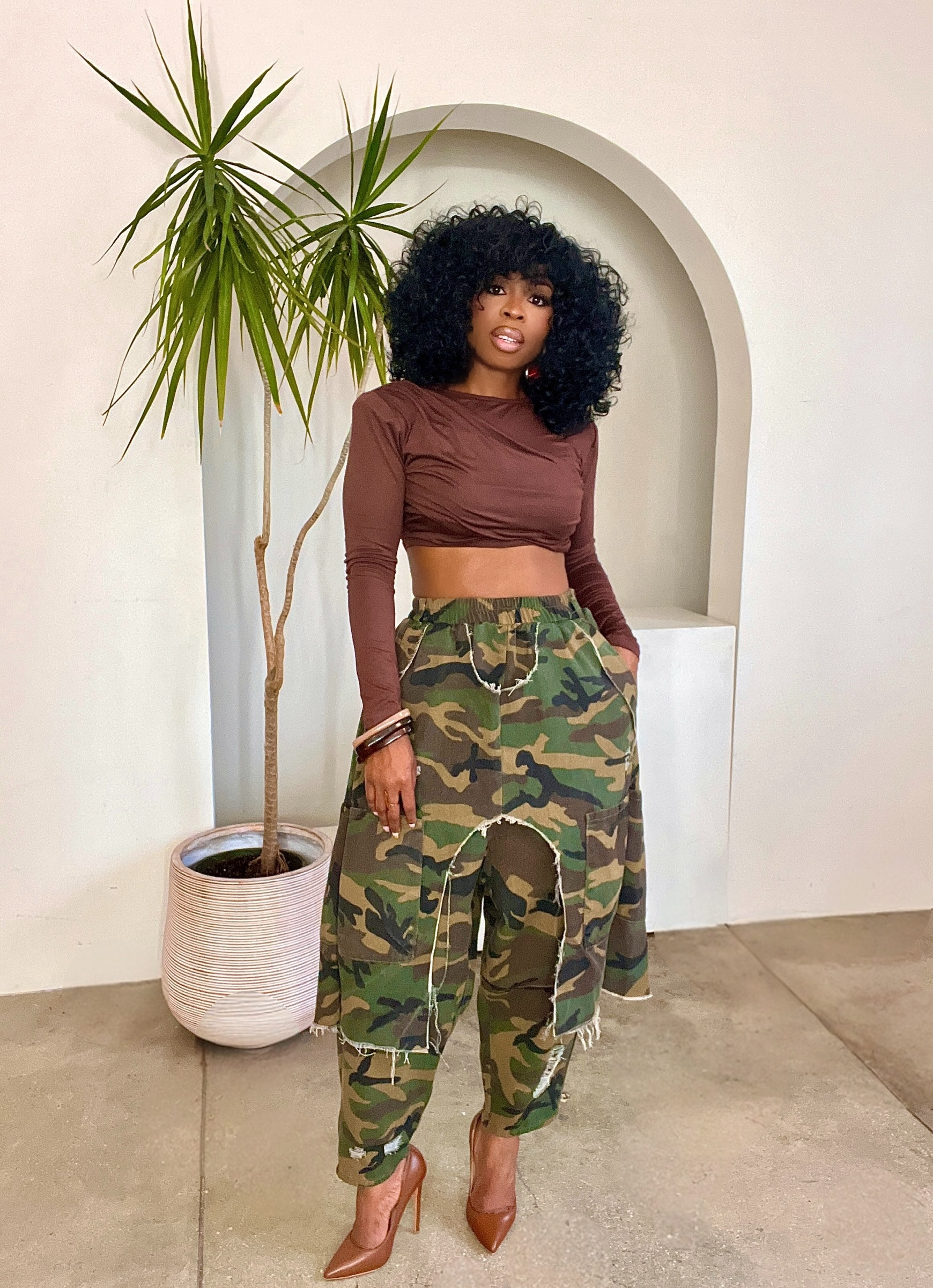 Ami Irregular Harem Pants