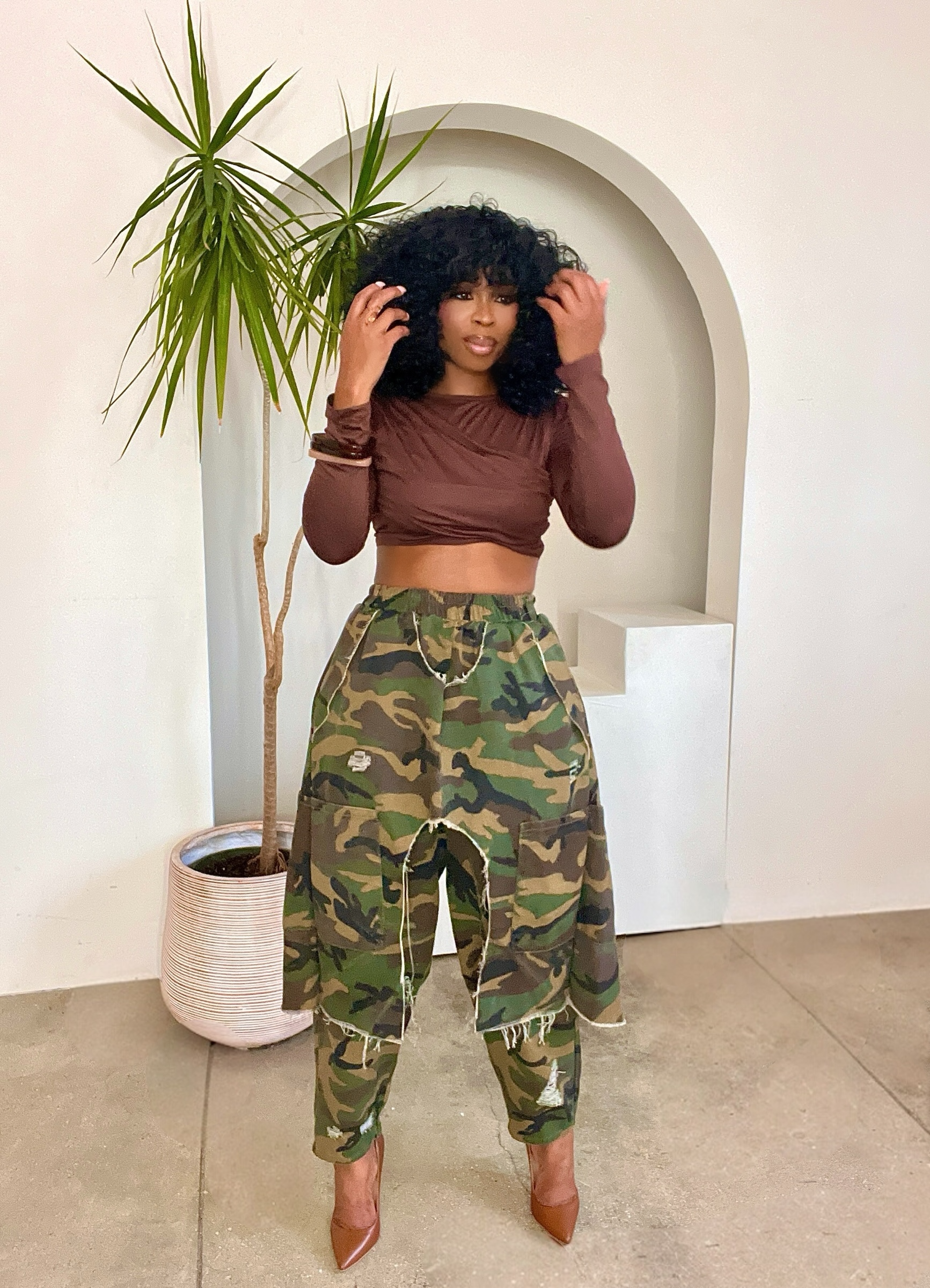 Ami Irregular Harem Pants