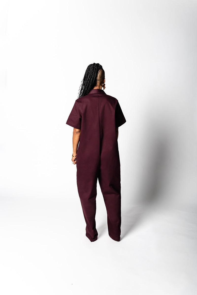 Xylo Jumpsuit in Plum