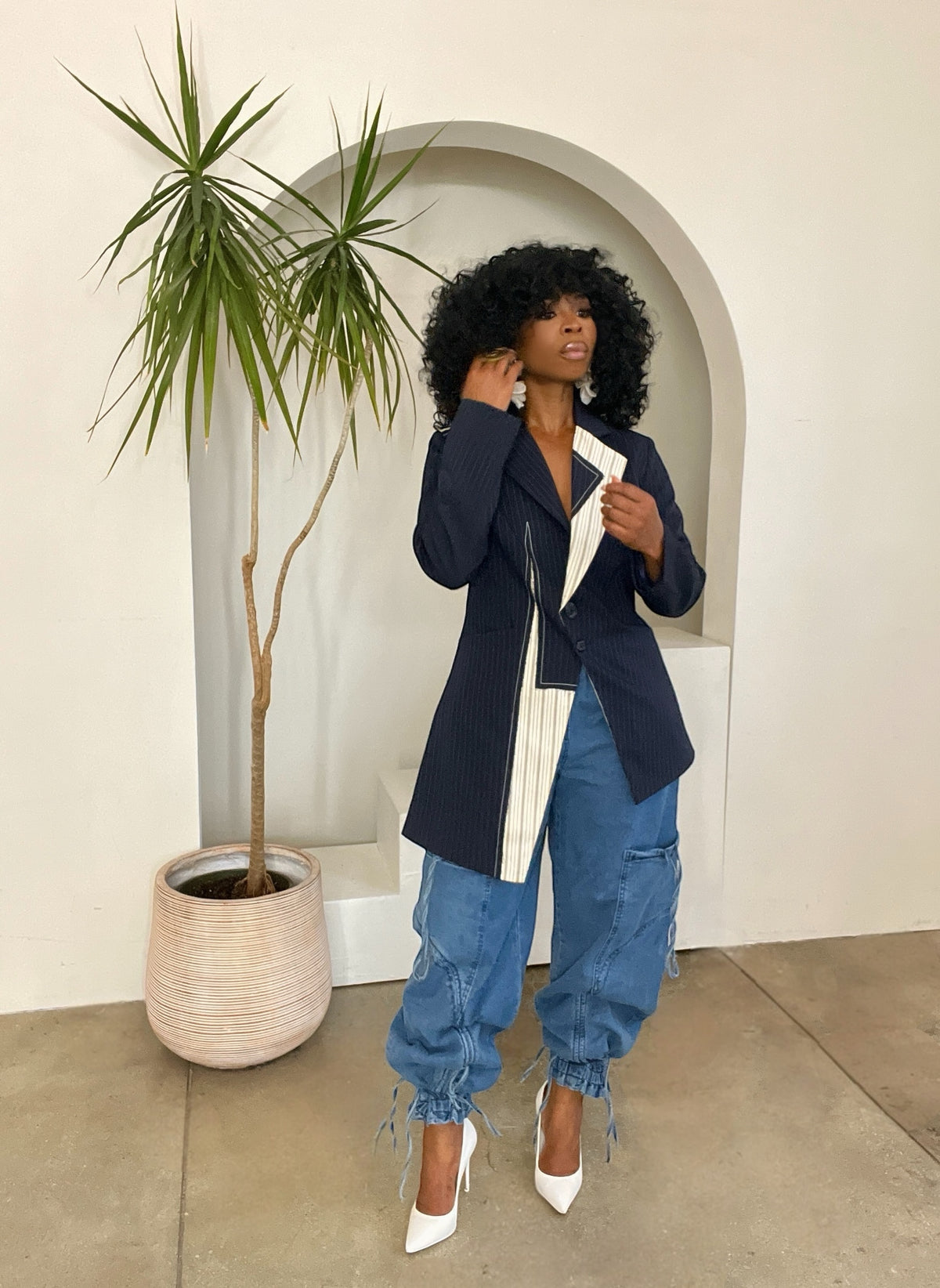 Abel Pinstriped Blazer