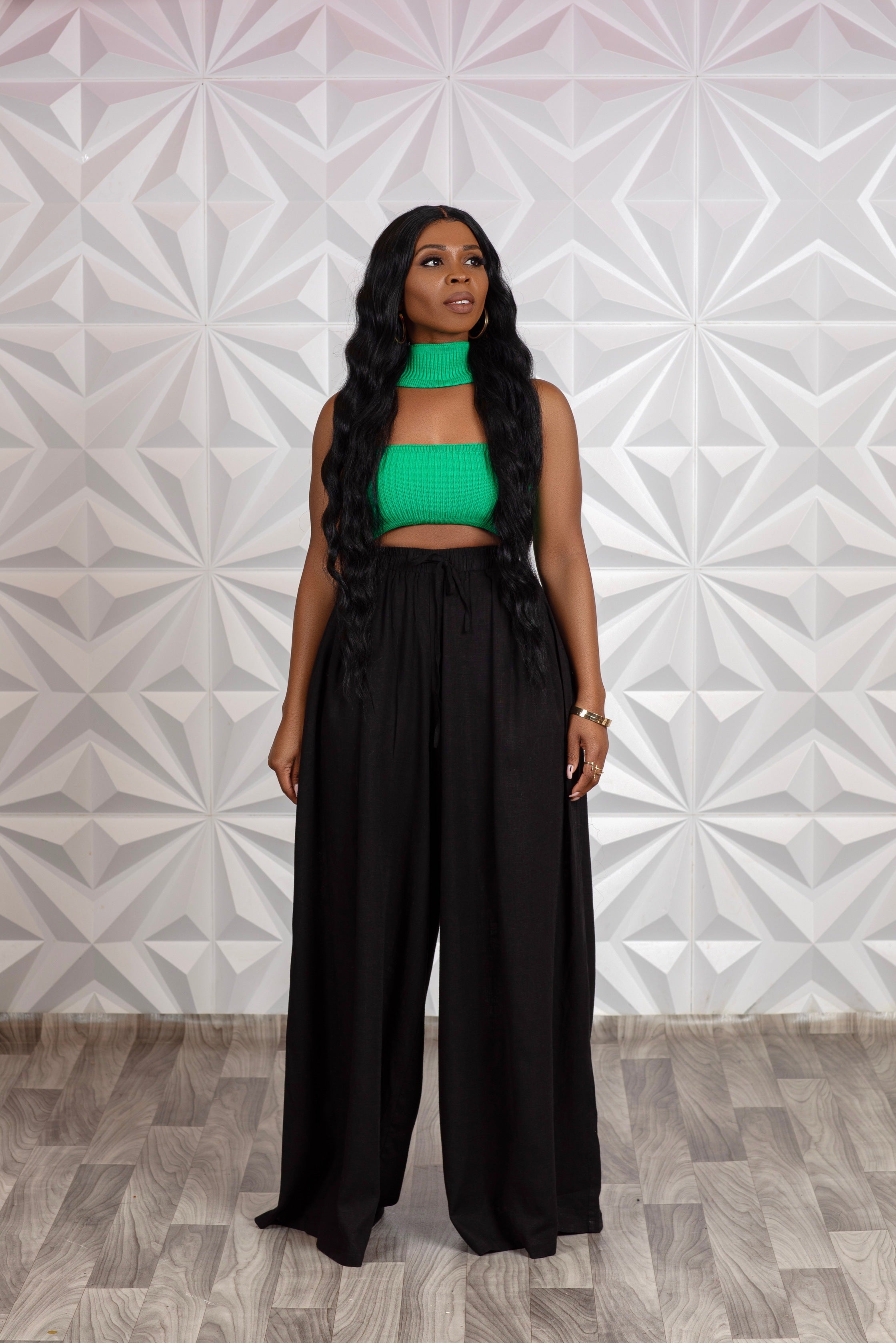 BLAQUE FLARE TROUSERS